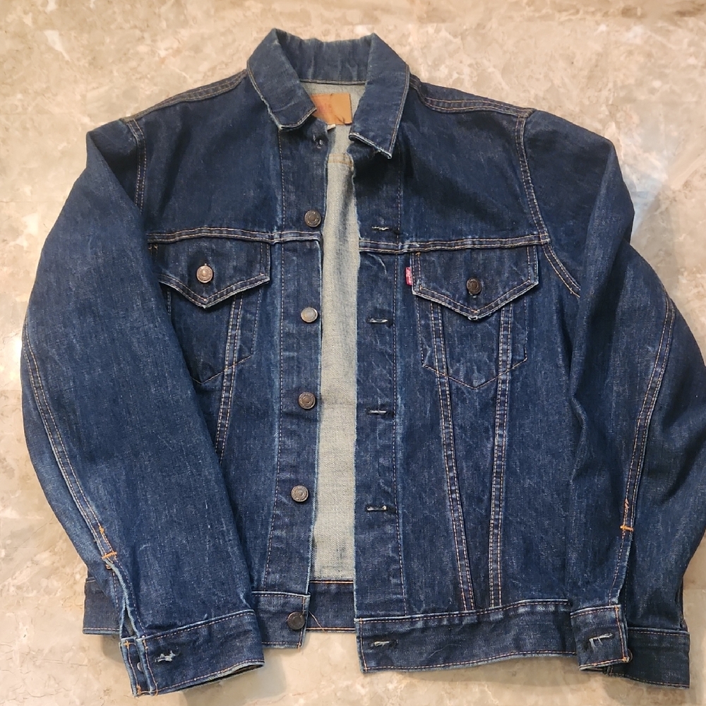 Levi's Big E Vintage Trucker Dark Blue Denim Jacket 1960s